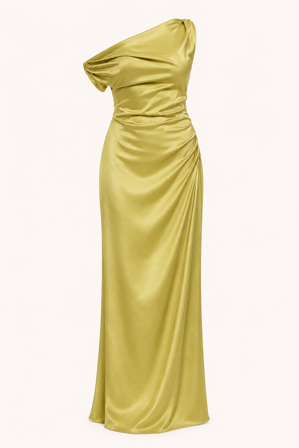 Vestido largo un hombro mujer drapeado - Guita