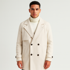 Abrigo largo de lana para hombre - Armand