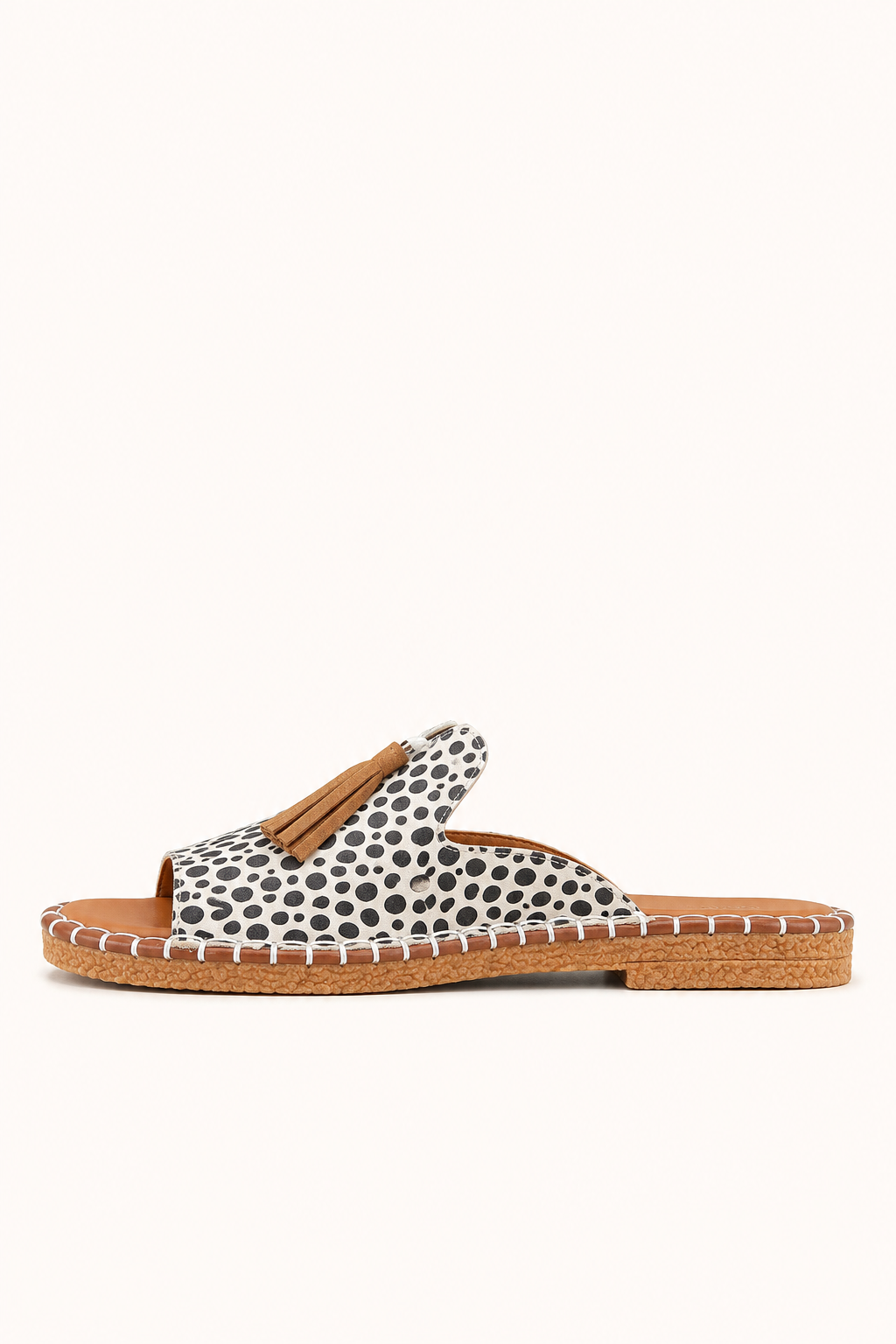 Sandalias planas mujer estampadas con borlas - Meike