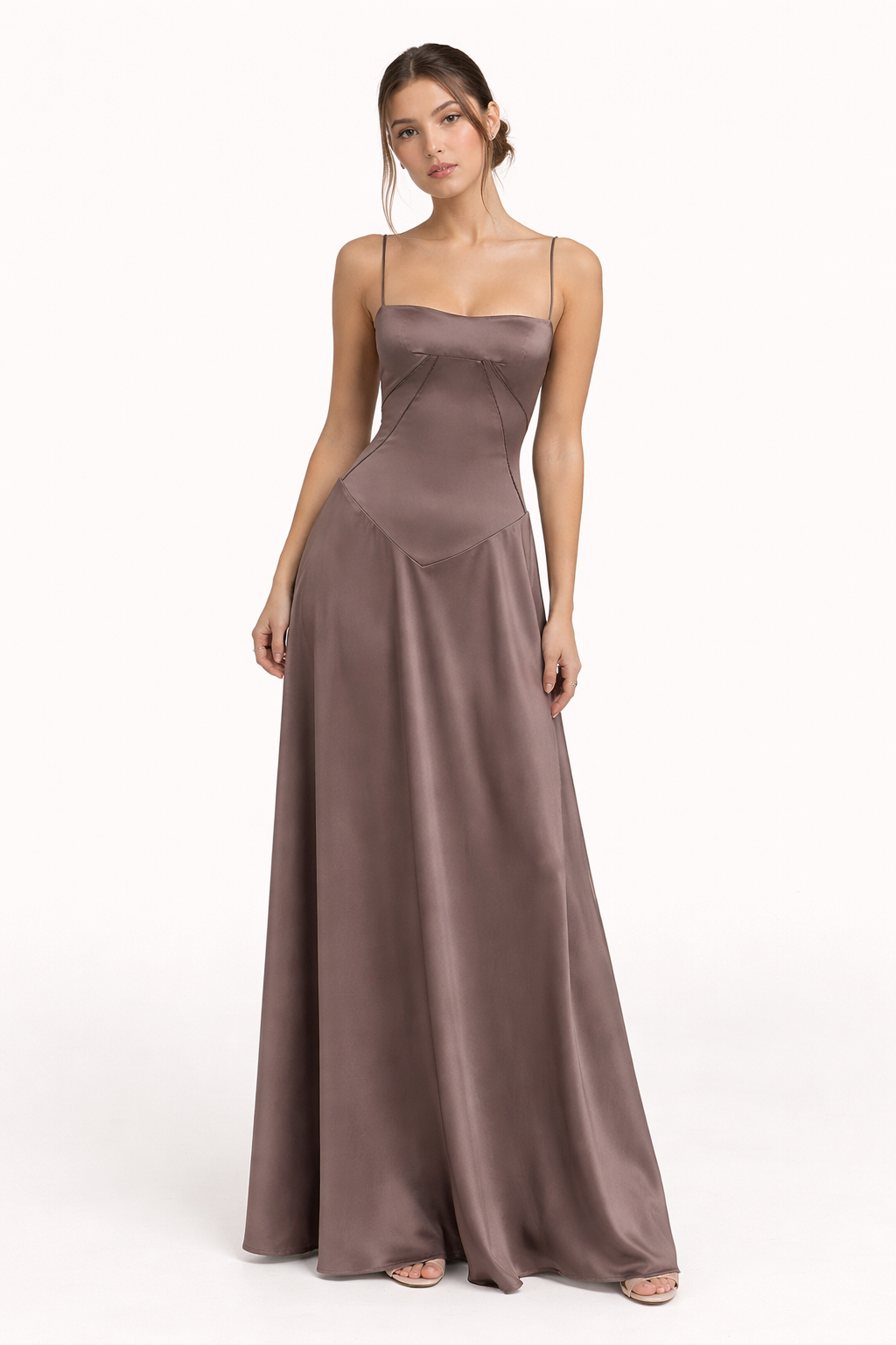 Vestido largo de tirantes elegante para mujer - Annelie