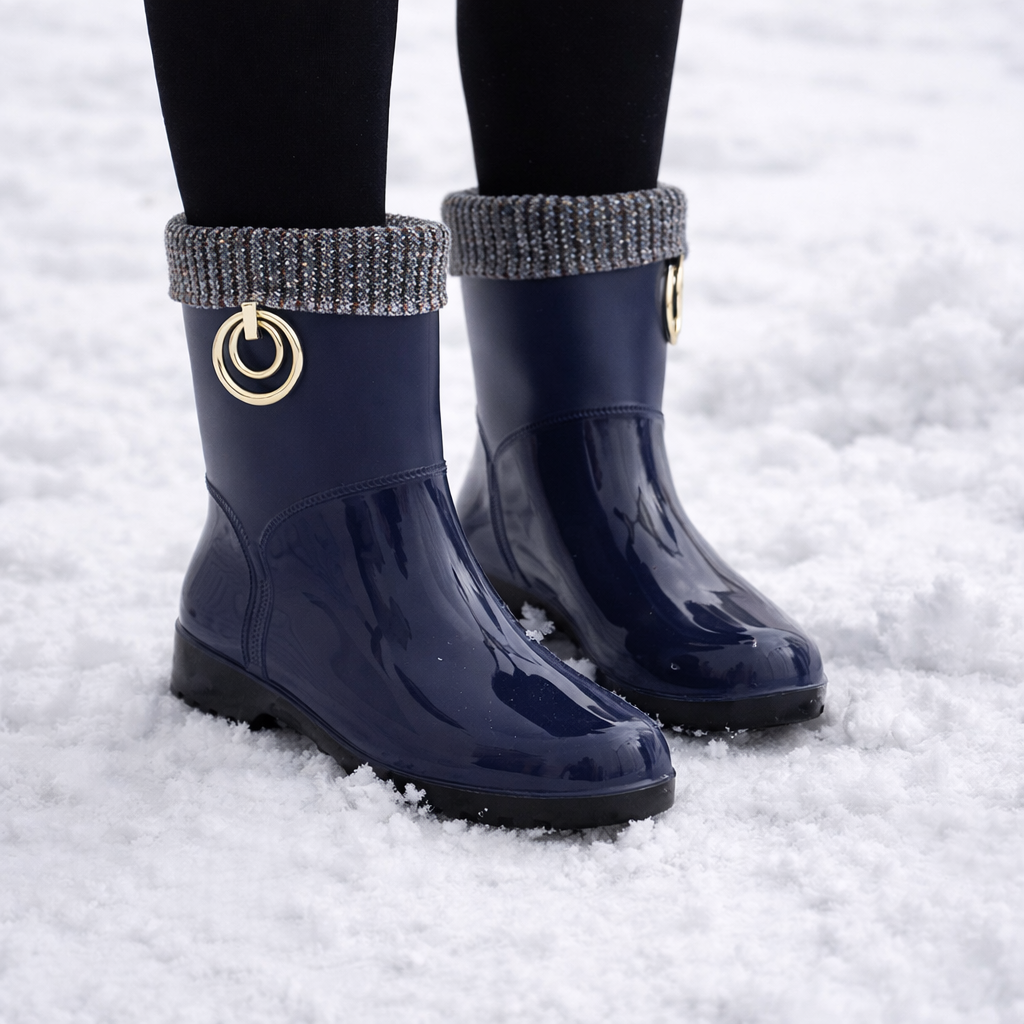 Botas de lluvia para mujer impermeables con forro interior - Xavira