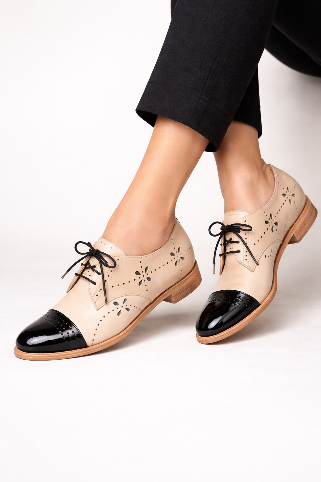 Zapatos mujer tipo oxford con cordones diseño elegante - Désirée