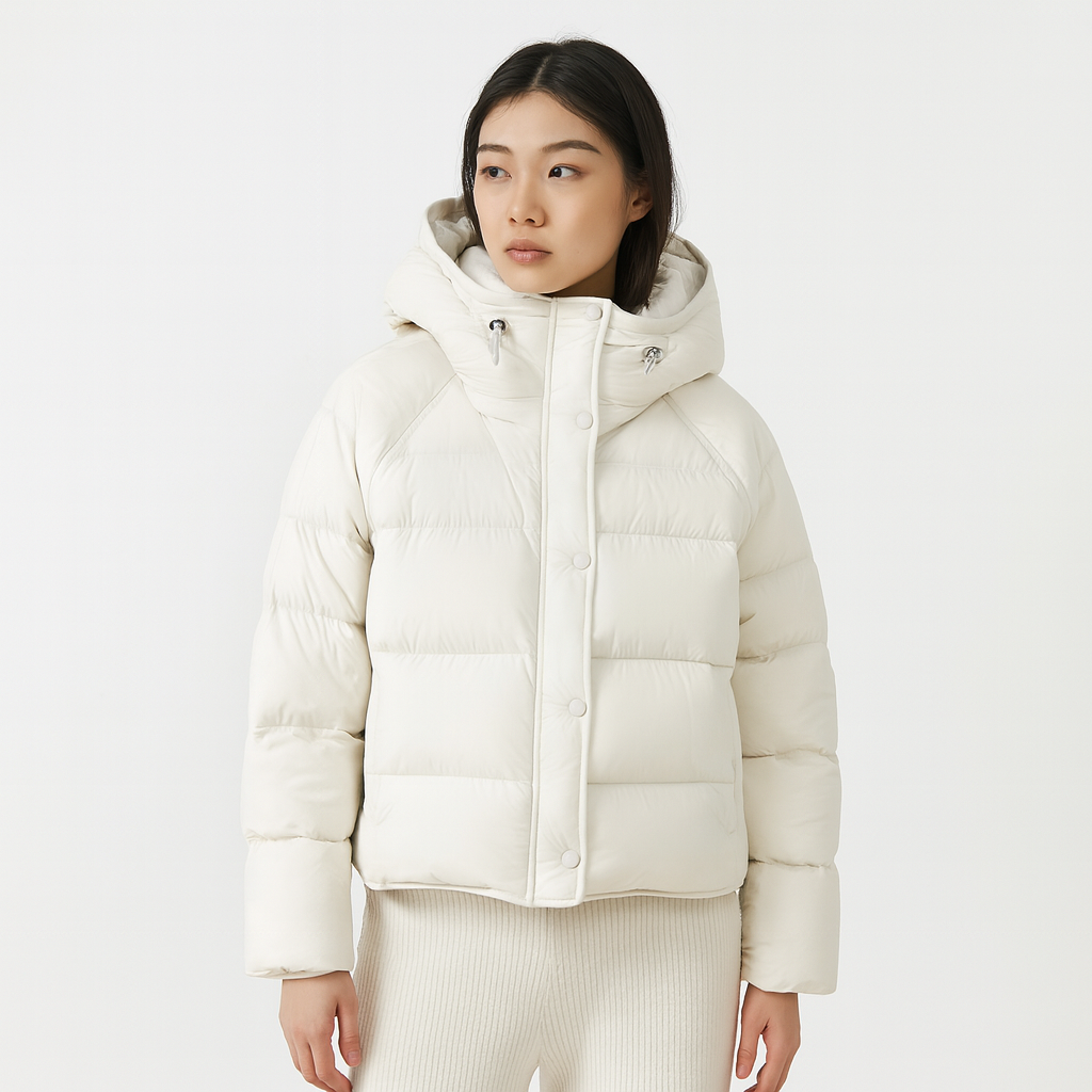 Chaqueta acolchada para mujer efecto envolvente - Yerinna