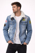 Chaqueta vaquera para hombre de corte recto forrado - Darnel