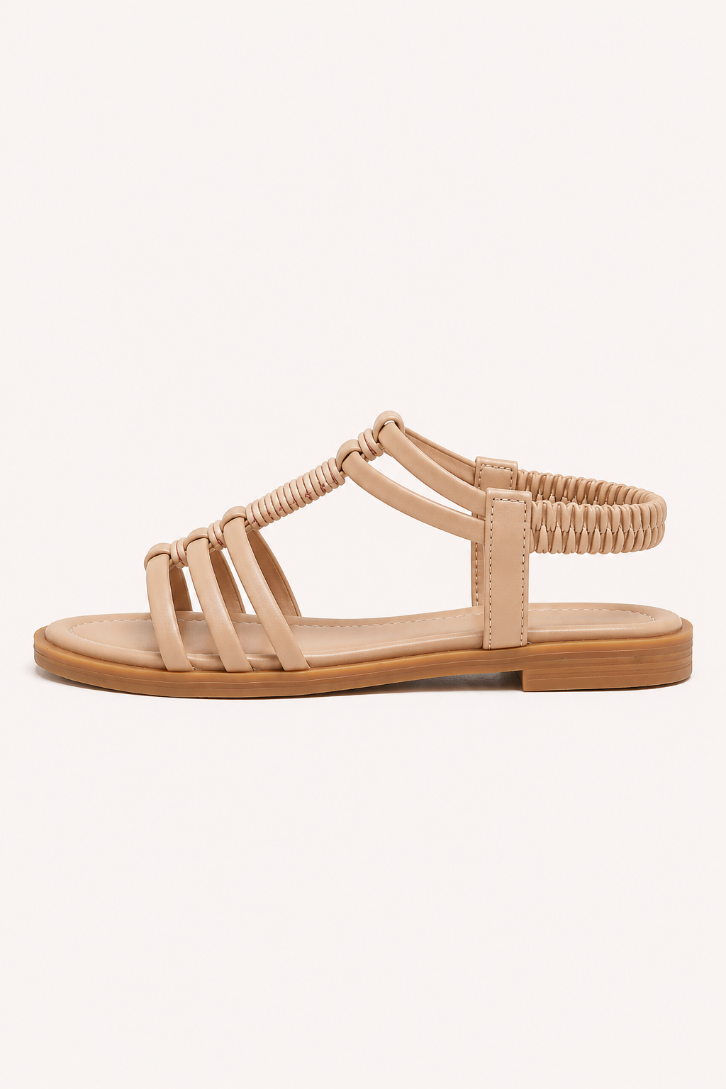Sandalias romanas planas mujer estilo boho y tiras elásticas - Maja
