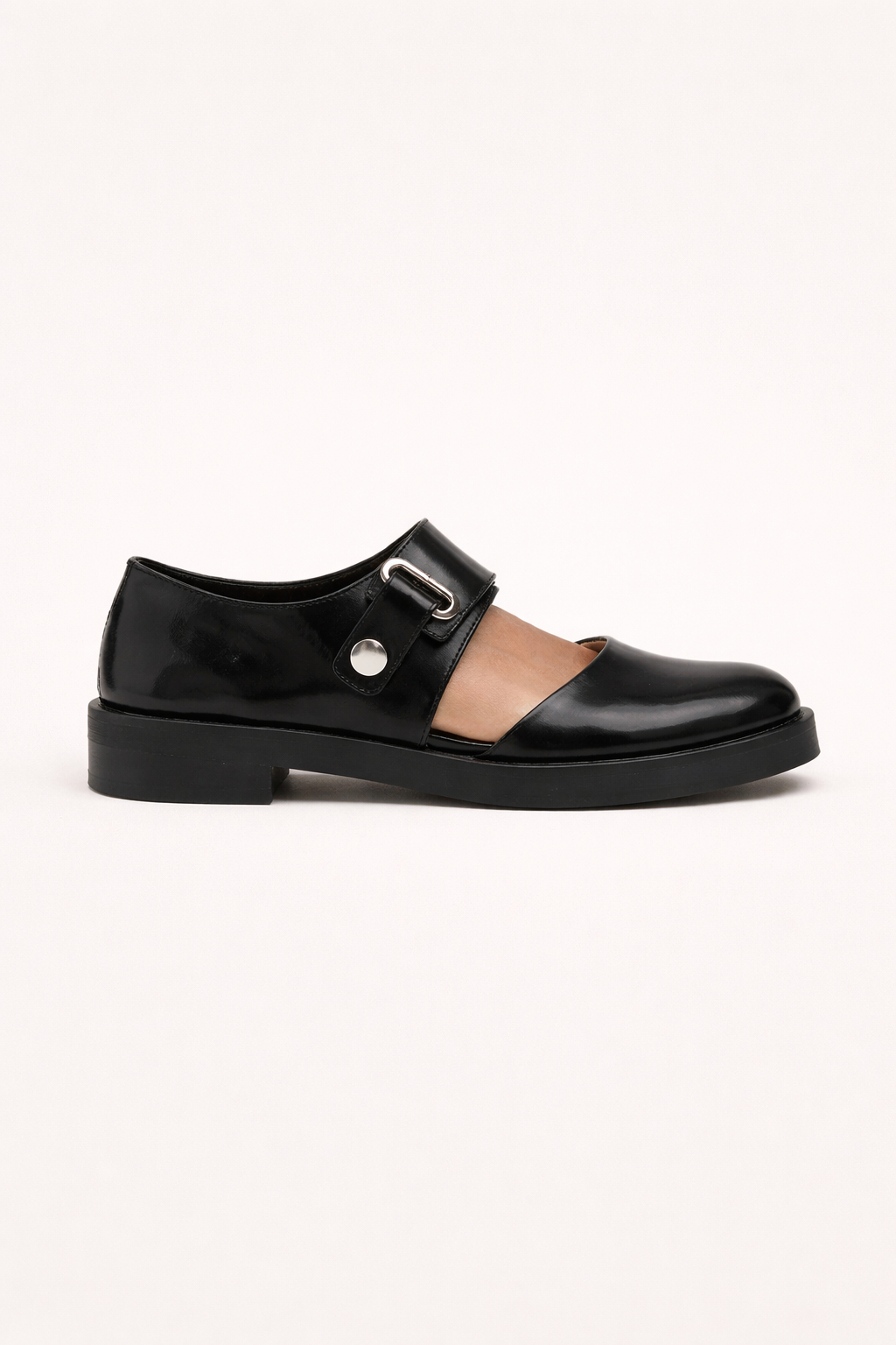 Zapatos mujer cerrados hebilla lateral suela gruesa - Caterina