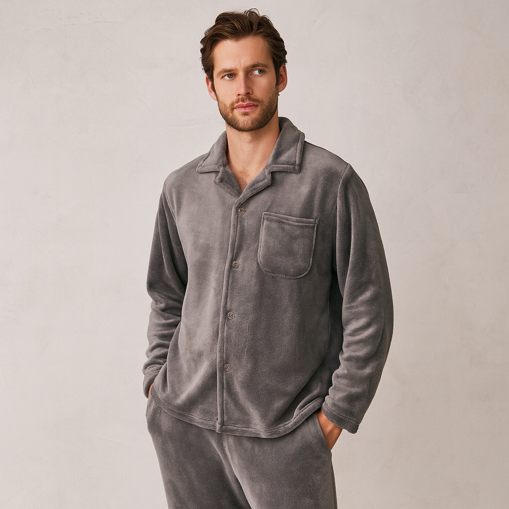 Pijama para hombre de tejido afelpado - Leandro