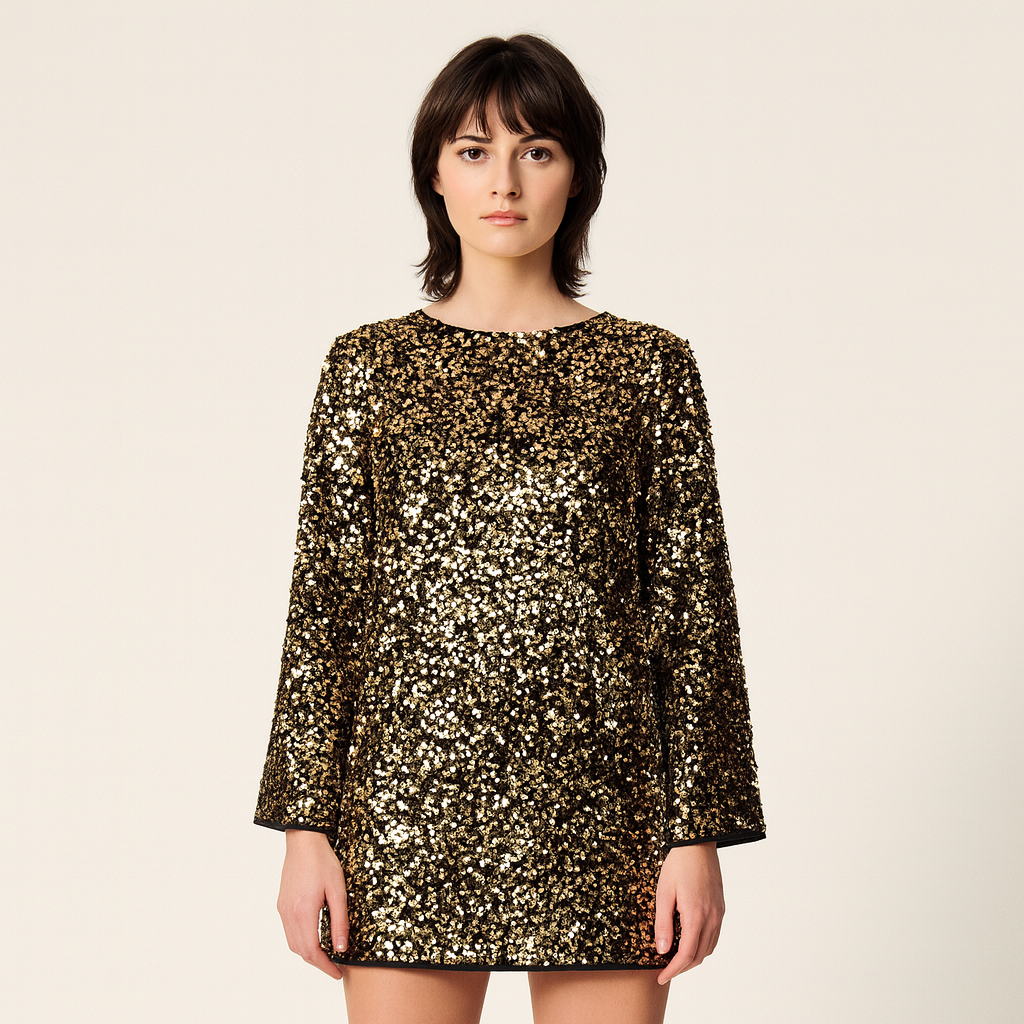 Vestido de lentejuelas para mujer de corte relajado - Aeryn