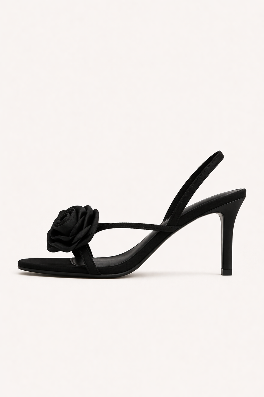 Sandalias de tacón con flor para fiesta para mujer - Kiara