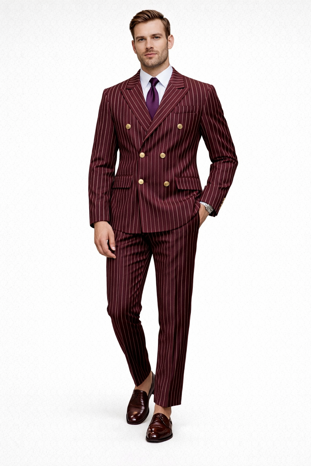 Traje para hombre de dos piezas de uso elegante - Zeiron