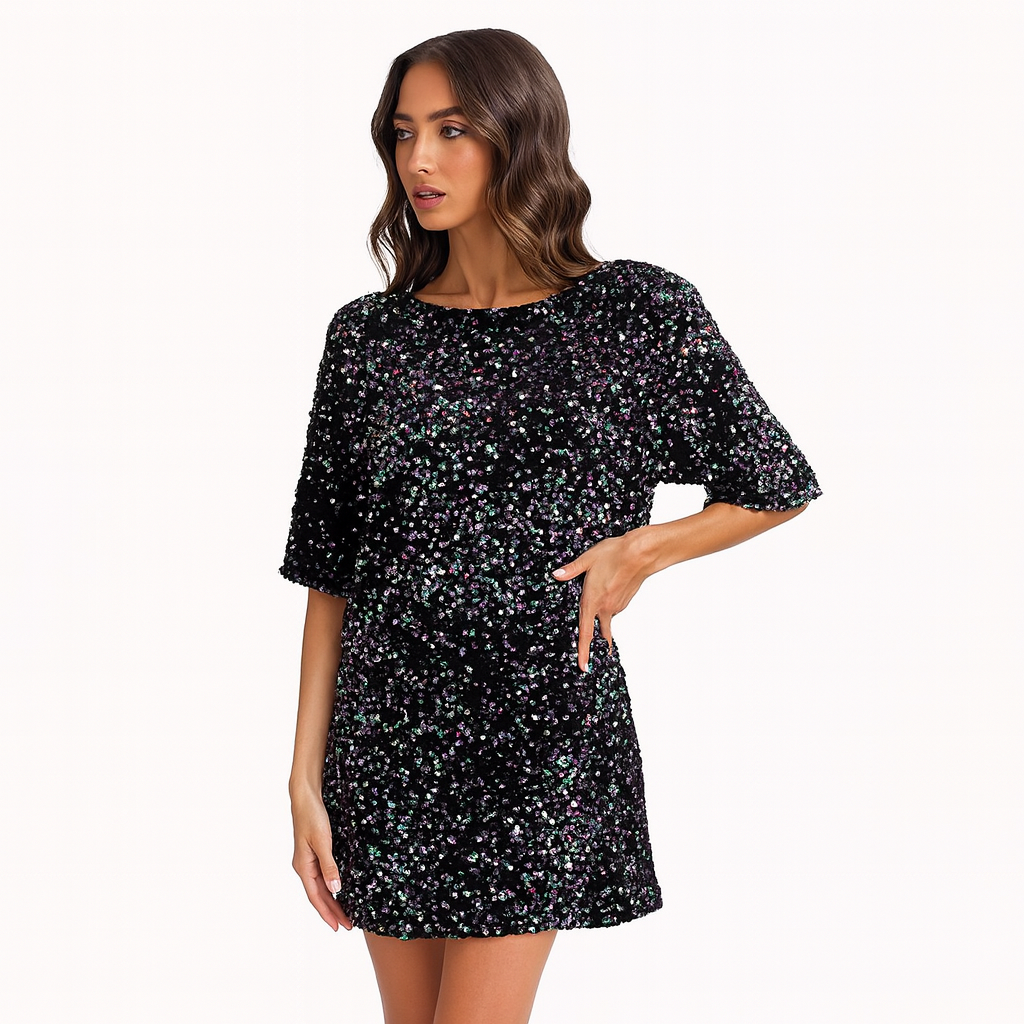 Vestido para mujer efecto lentejuelas - Nalhira