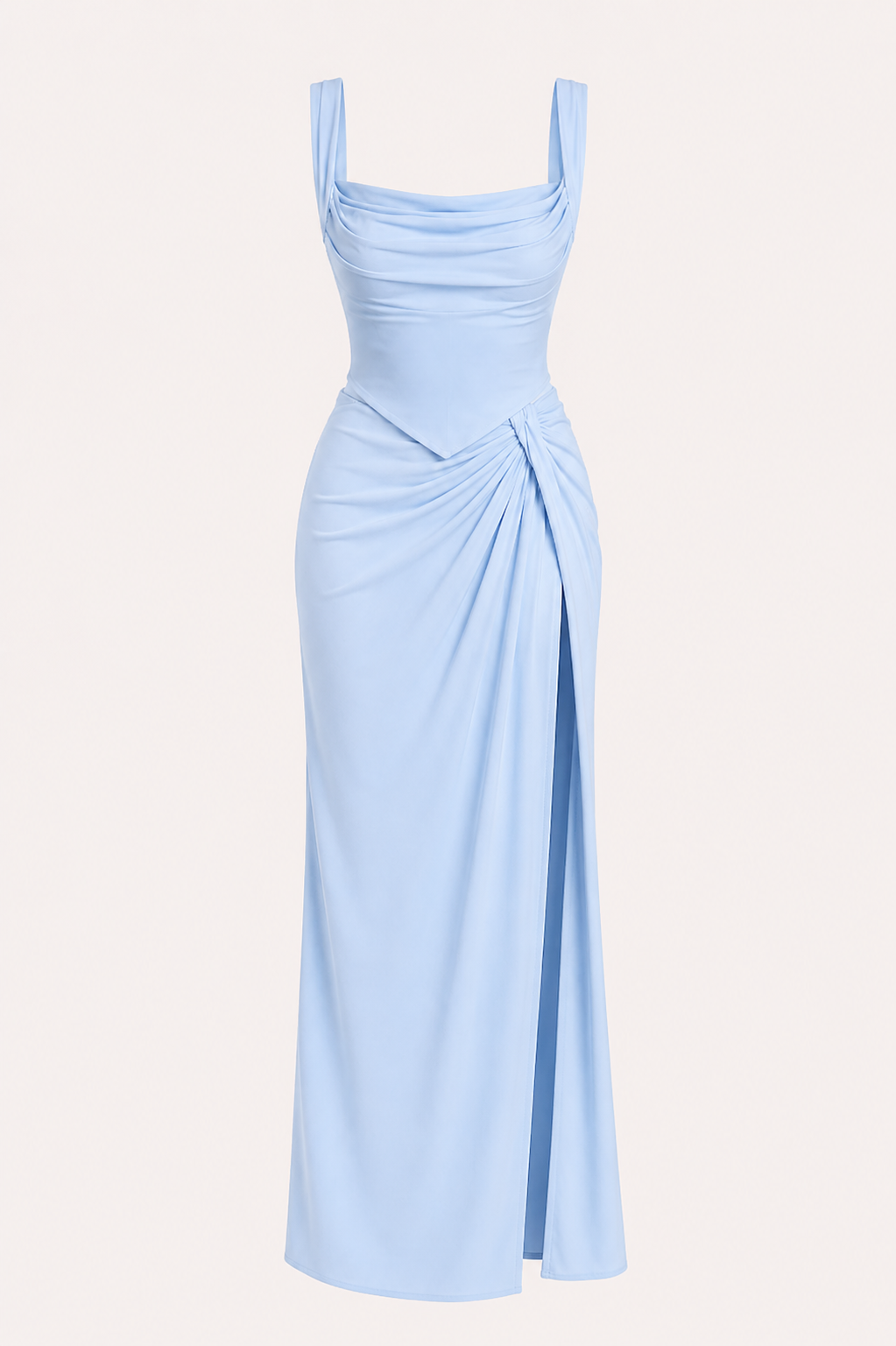 Vestido largo floral para mujer con abertura ideal para bodas - Lena
