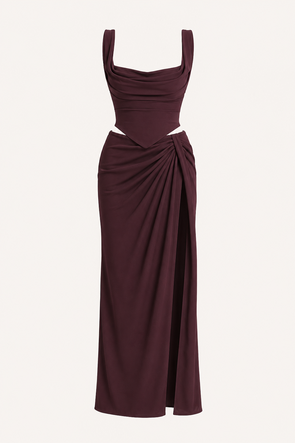 Vestido largo floral para mujer con abertura ideal para bodas - Lena