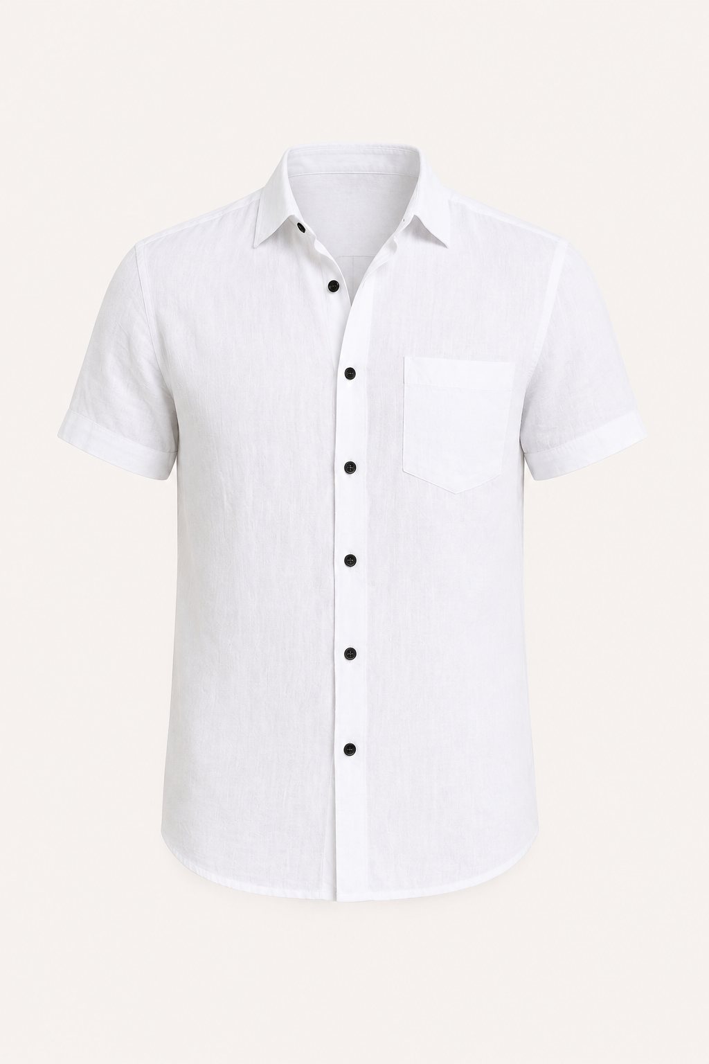 Camisa lino manga corta hombre bolsillo - Patricio