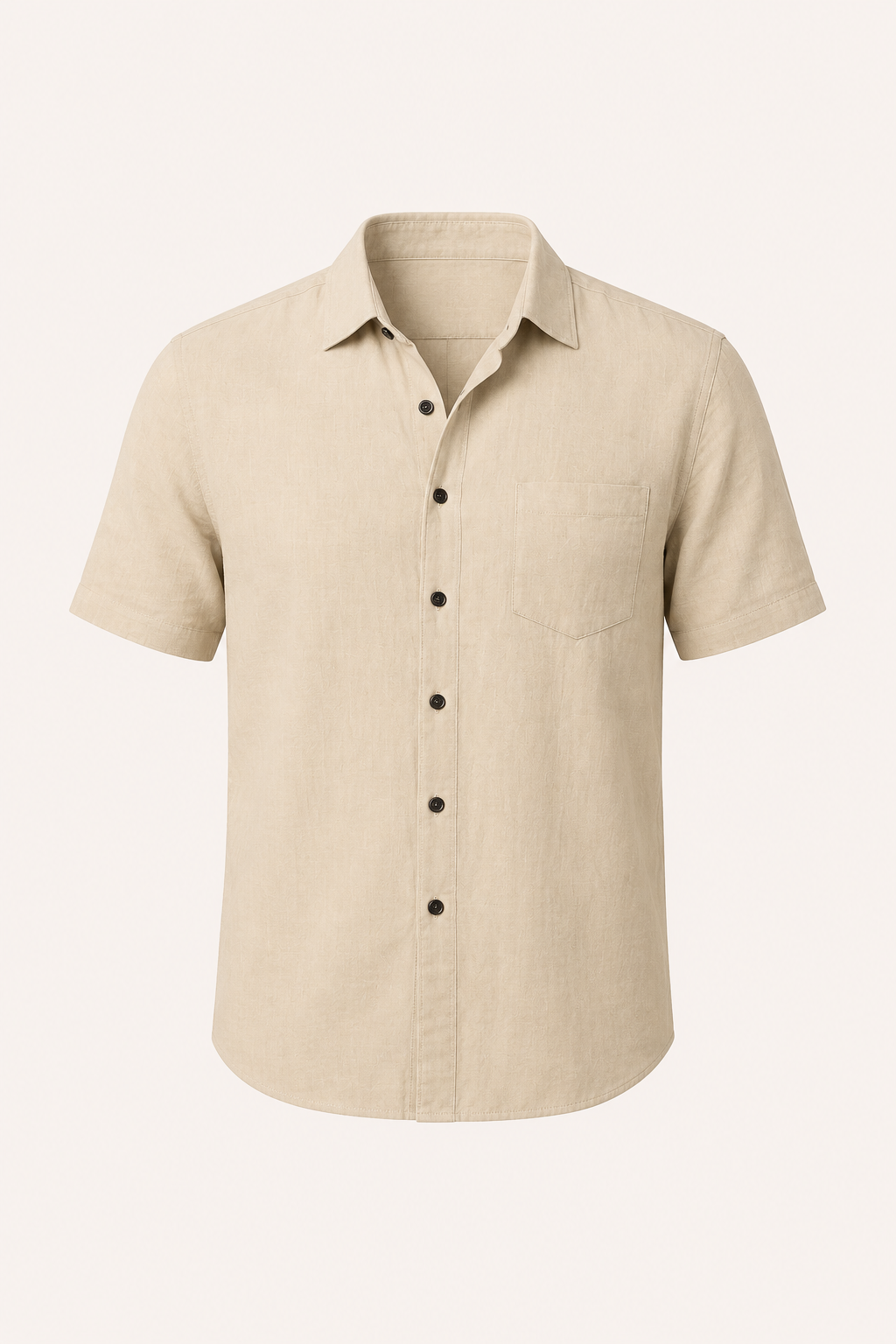 Camisa lino manga corta hombre bolsillo - Patricio