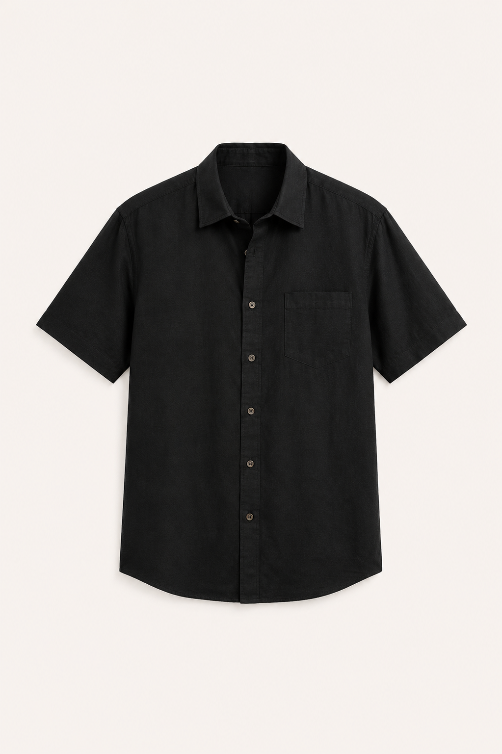 Camisa lino manga corta hombre bolsillo - Patricio
