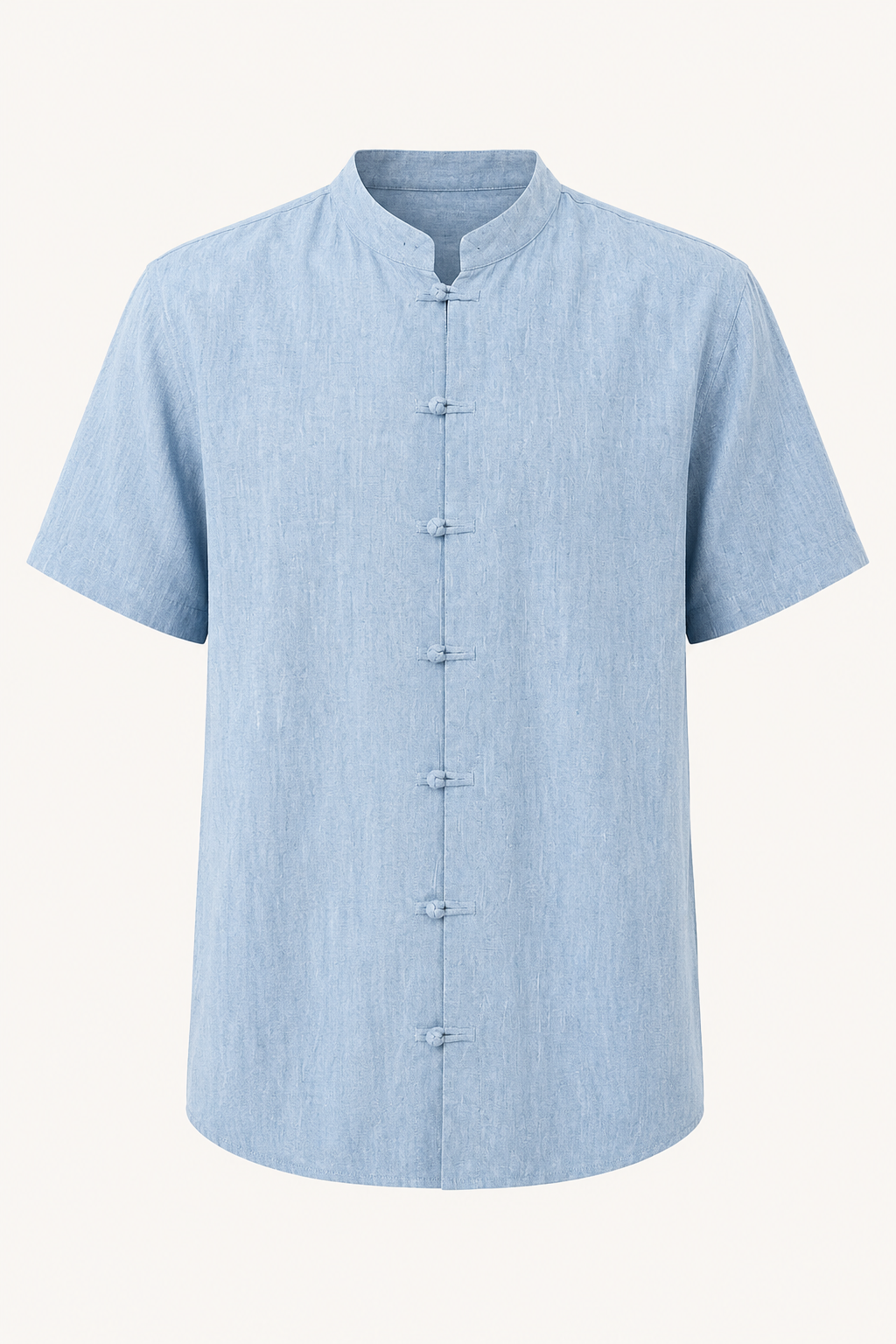 Camisa lino cuello mao hombre manga corta - Emil
