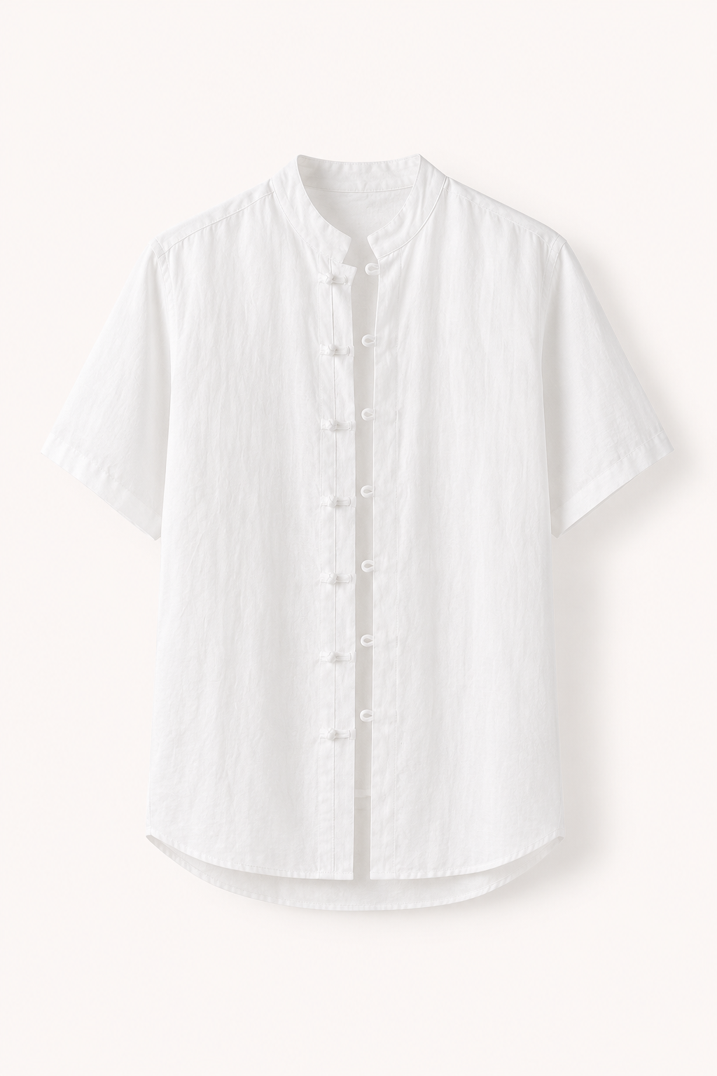 Camisa lino cuello mao hombre manga corta - Emil