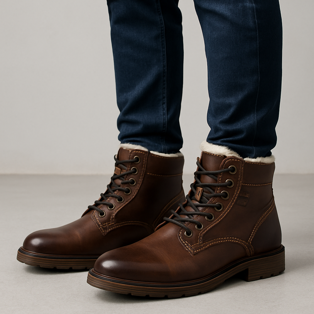 Botas para hombre efecto cuero invierno - Darsen