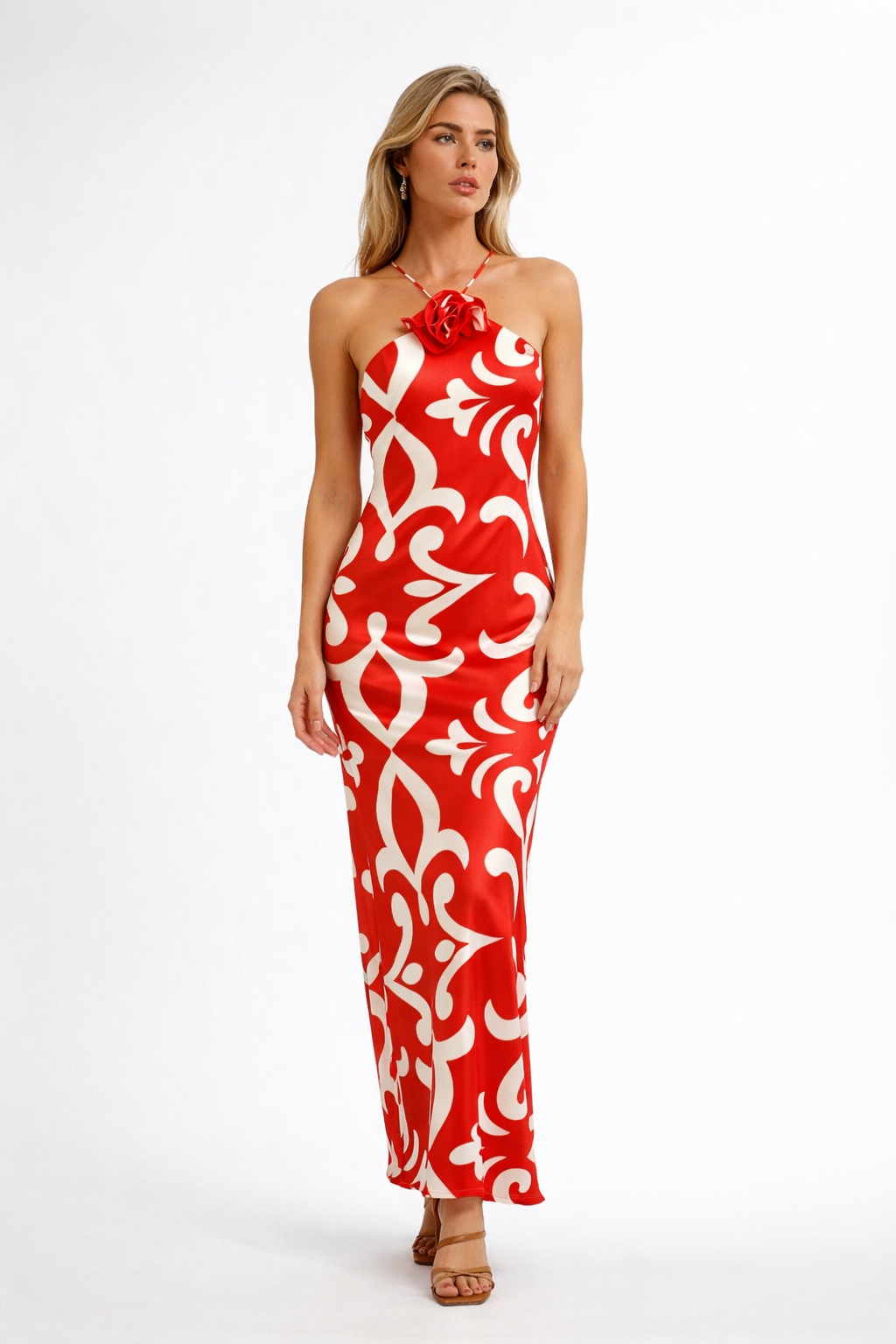 Vestido de tejido para mujer estampado floral - Kaja
