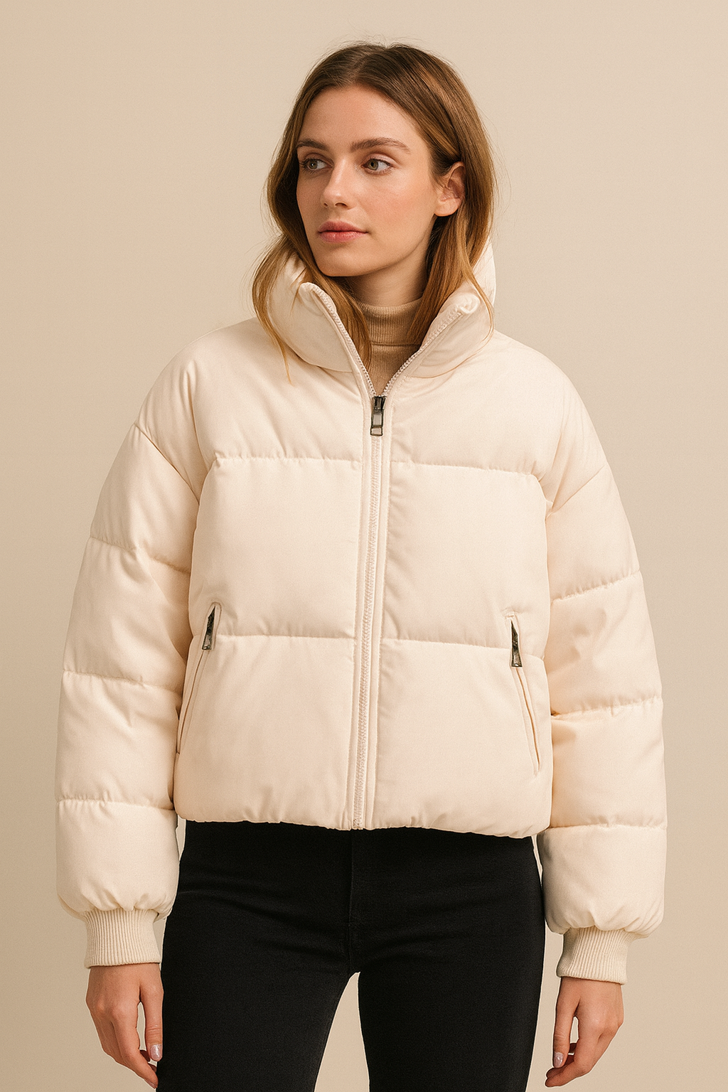 Chaqueta para mujer acolchada efecto ligero - Yalinne