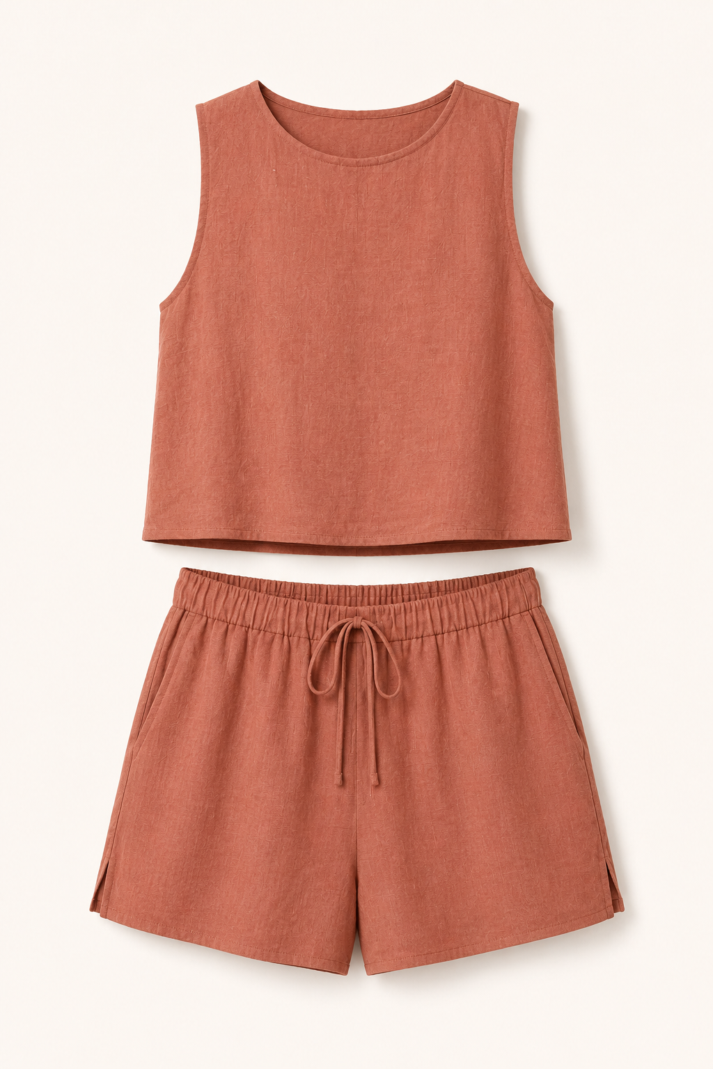 Conjunto mujer verano top sin mangas y short - Anika