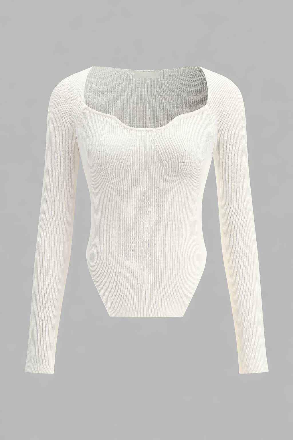 Top de punto para mujer escote corazón - Brynhildr