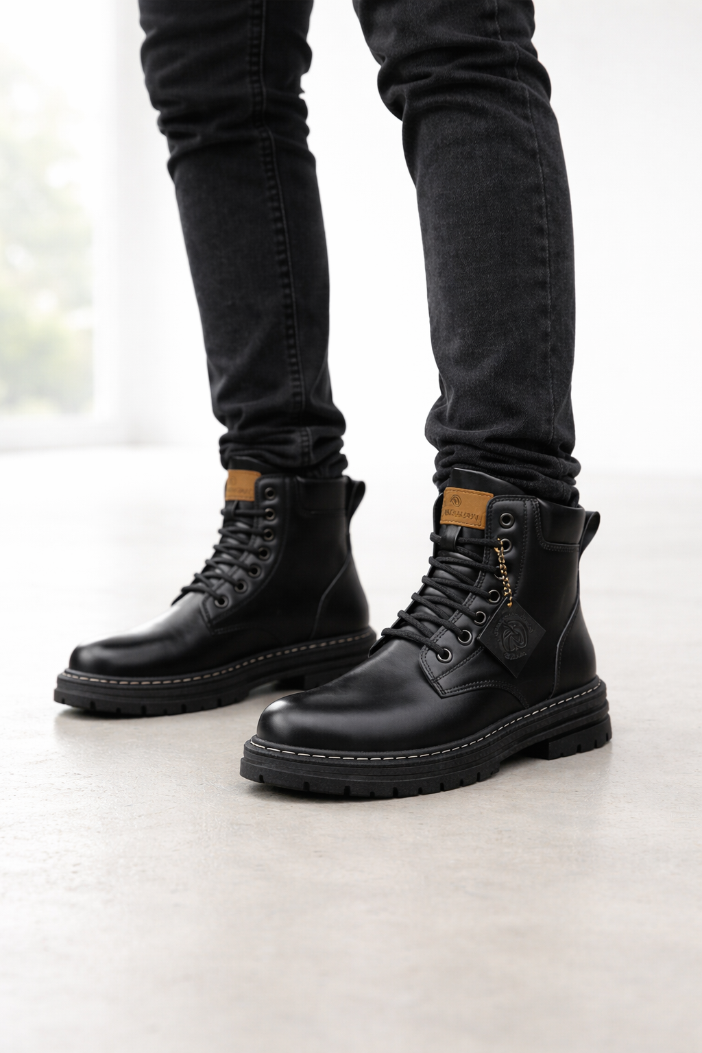 Botines de hombre estilo urbano de diseño robusto - Kvarnig