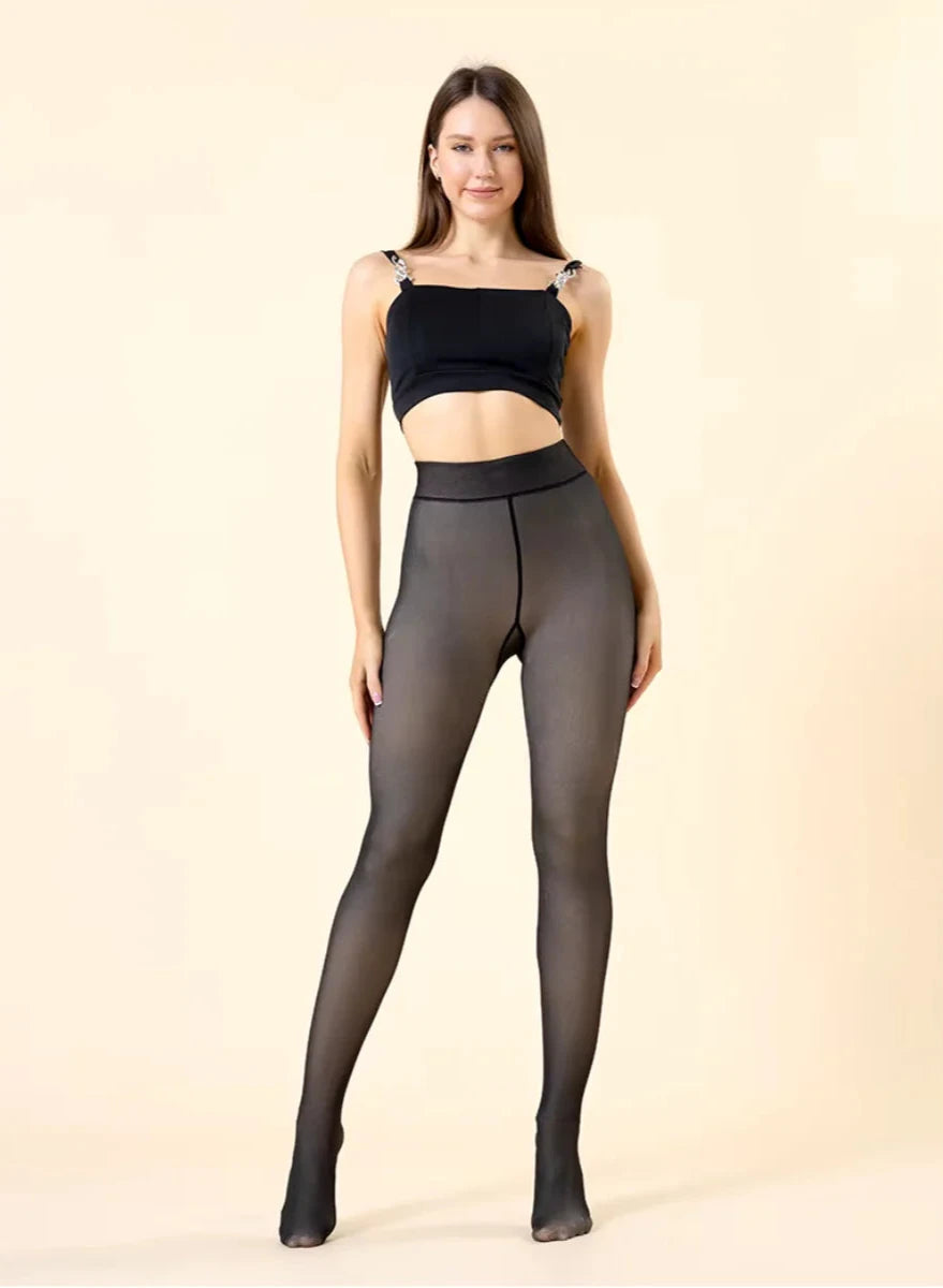 Pantys termicas mujer slim fit con forro polar - Delphine