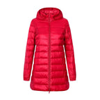 Chaqueta mujer acolchado largo con capucha - Yvette