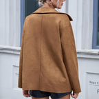 Chaqueta mujer de ante con botones - Valay