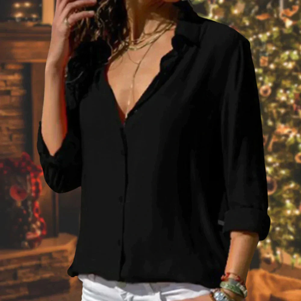 Monika - Blusa festiva de mujer - ligera y elegante para la primavera