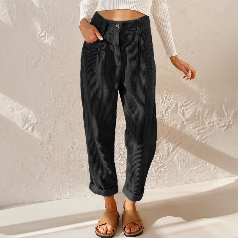 Emilia - Pantalones Casuales de Pana