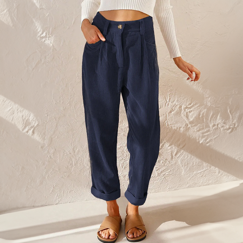 Emilia - Pantalones Casuales de Pana