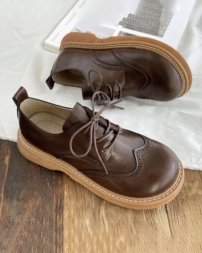 Zapatos oxford ortopédicos para mujer - Blanca