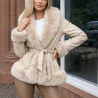 Chaqueta acolchada para mujer efecto envolvente - Eliande