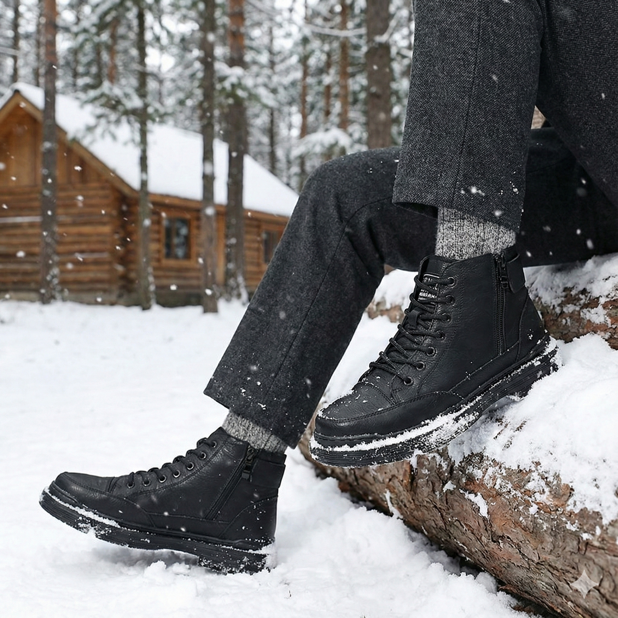 Botas de caña media para hombre estilo vintage - Brevik