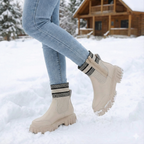 Botas medias para mujer de punto y suela gruesa - Narevi