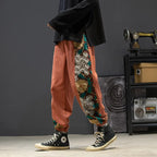 Pantalones Harajuku oversize con bordado y patchwork - Len
