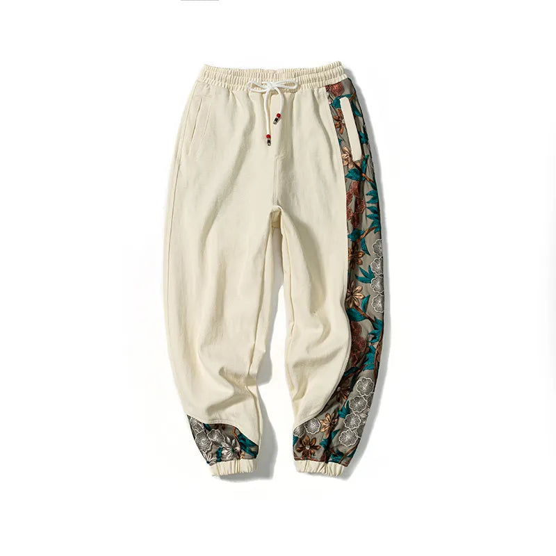 Pantalones Harajuku oversize con bordado y patchwork - Len