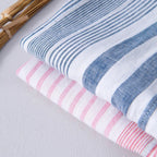 Camisa de hombre de lino de alta calidad en rosa y azul