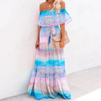 Stella - Vestido largo con volantes