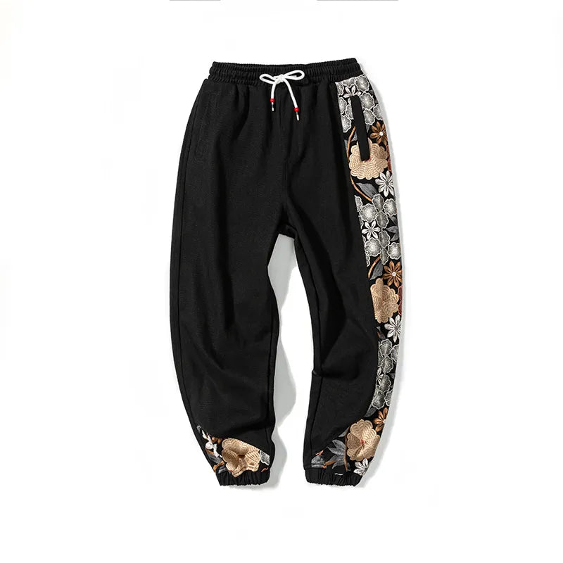 Pantalones Harajuku oversize con bordado y patchwork - Len
