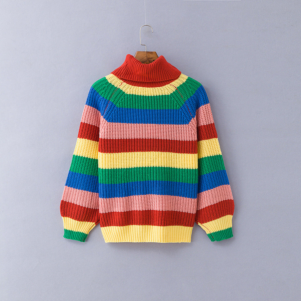 Desirée - Jersey de rayas Rainbow para mujer