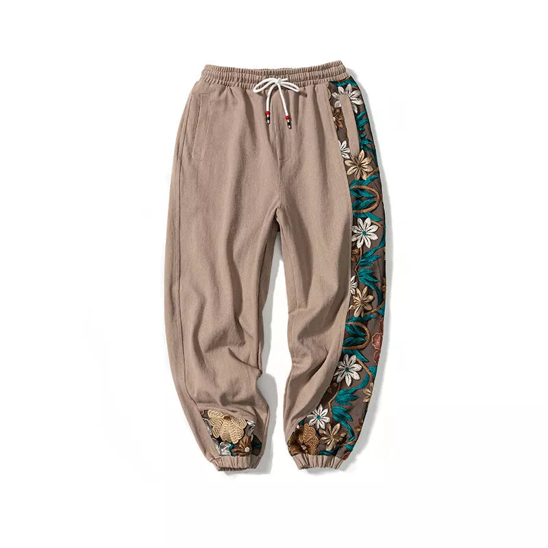 Pantalones Harajuku oversize con bordado y patchwork - Len