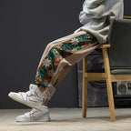 Pantalones Harajuku oversize con bordado y patchwork - Len