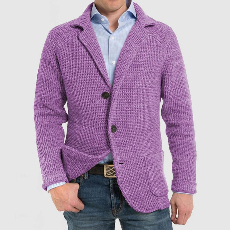 Elegante cárdigan de hombre para los negocios y el ocio