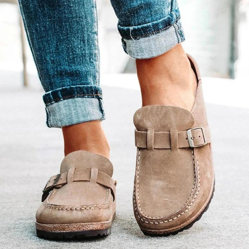 Zapatillas mujer corcho plantilla anatómica transpirable nubuck – Ilma