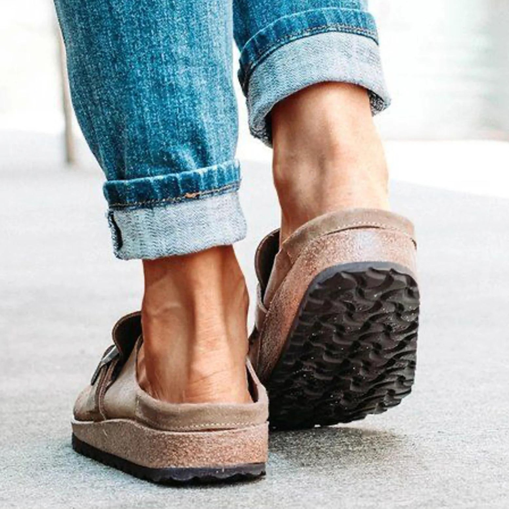 Zapatillas mujer corcho plantilla anatómica transpirable nubuck – Ilma