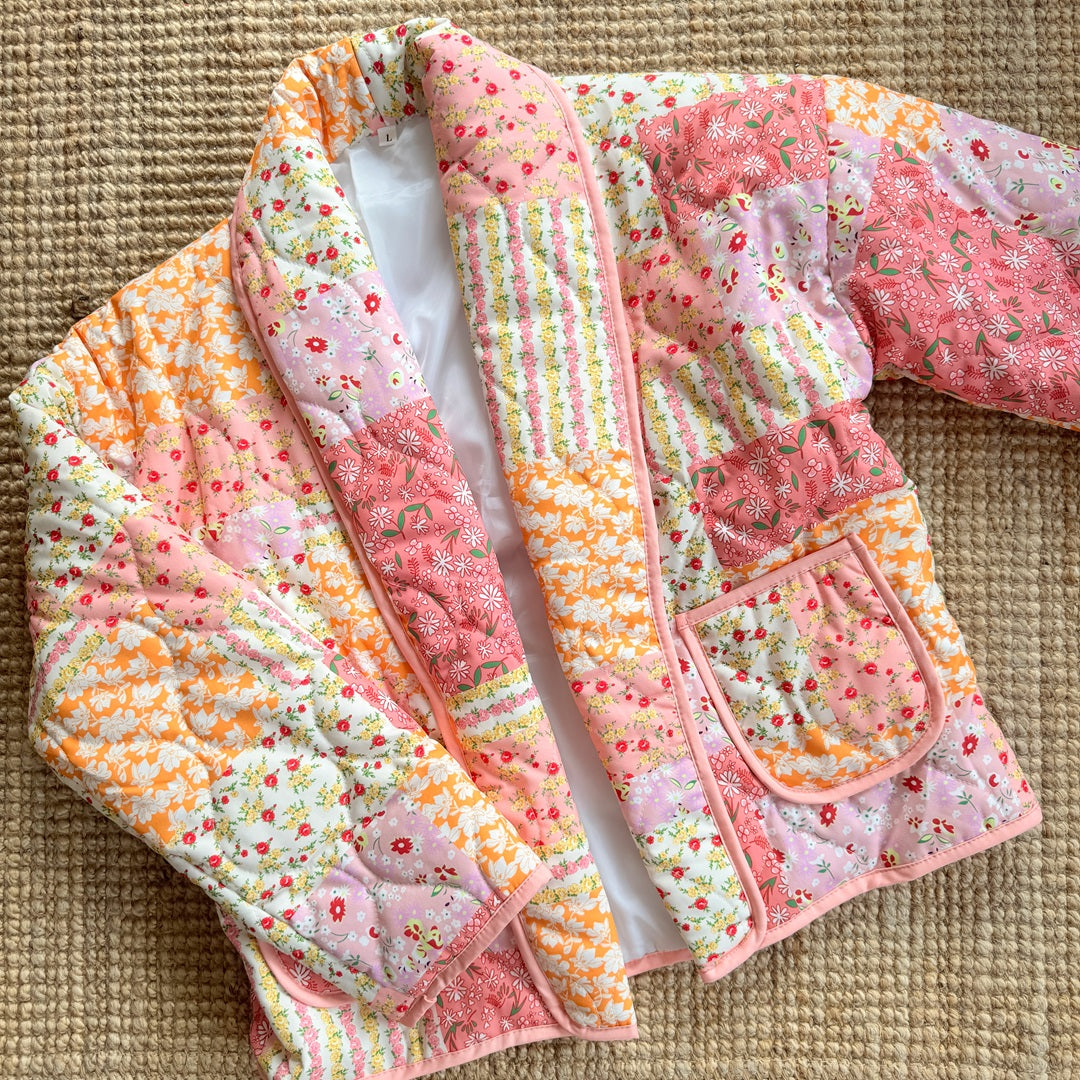 Chaqueta acolchada para mujer floral - Eirlys